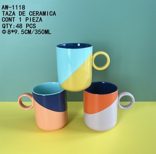 [AW-1118 [48 PZS/CAJA]] [AW-1118]TAZA DE CERAMICA
