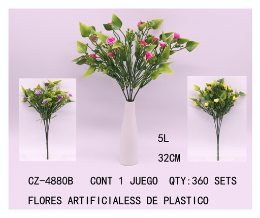 [CZ-4880B [360 PZS/CAJA]] [CZ-4880B]FLORES ARTIFICIALES DE PLASTICO