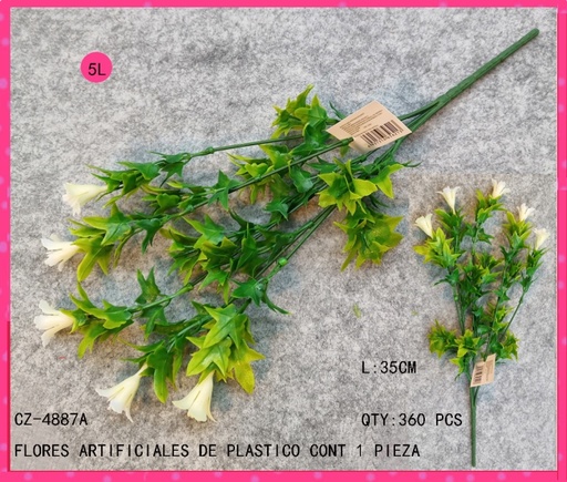 [CZ-4887A [360 PZS/CAJA]] [CZ-4887A]FLORES ARTIFICIALES DE PLASTICO