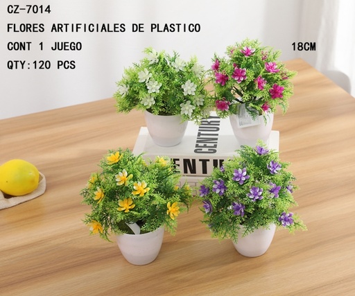 [CZ-7014 [120 PZS/CAJA]] [CZ-7014]FLORES ARTIFICIALES DE PLASTICO