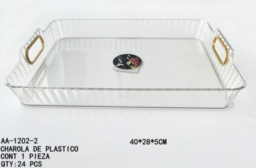 [AA-1202-2 [24 PZS/CAJA]] [AA-1202-2]CHAROLA DE PLASTICO