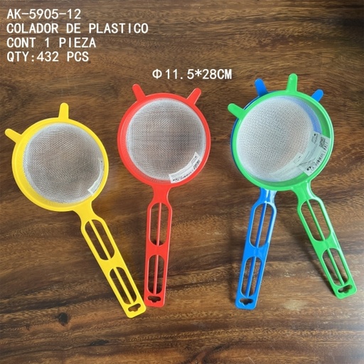 [AK-5905-12 [432 PZS/CAJA]] [AK-5905-12]COLADOR DE PLASTICO