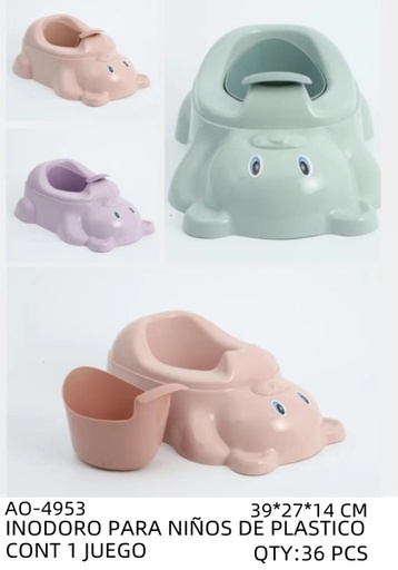 [AO-4953 [36 PZS/CAJA]] [AO-4953]INODORO PARA NIÑOS DE PLASTICO