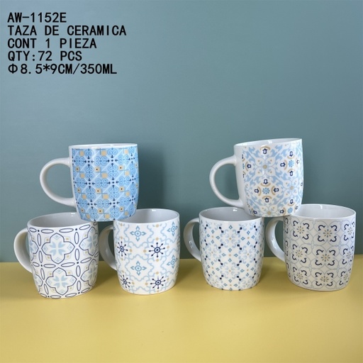 [AW-1152E [72 PZS/CAJA]] [AW-1152E]TAZA DE CERAMICA