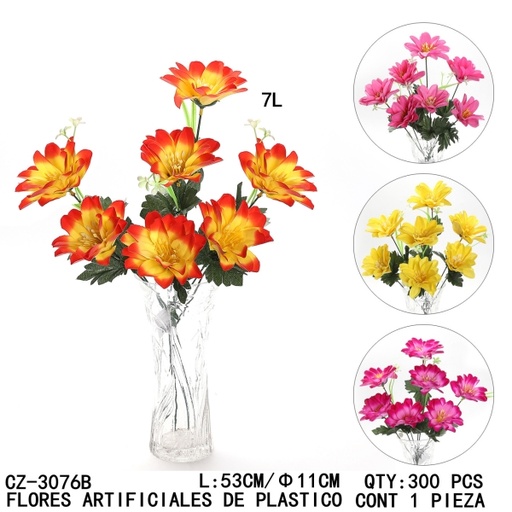 [CZ-3076B [300 PZS/CAJA]] [CZ-3076B]B-FLORES ARTIFICIALES DE PLASTICO