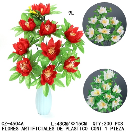 [CZ-4504A [200 PZS/CAJA]] [CZ-4504A]B-FLORES ARTIFICIALES DE PLASTICO