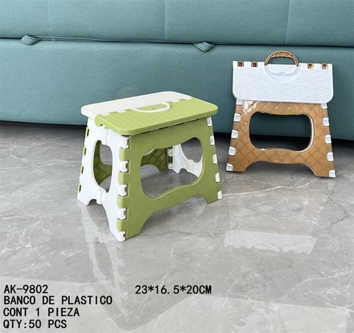 [AK-9802 [50 PZS/CAJA]] [AK-9802]BANCO DE PLASTICO