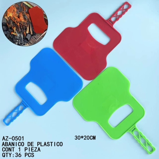 [AZ-0501 [360 PZS/CAJA]] [AZ-0501]ABANICO DE PLASTICO