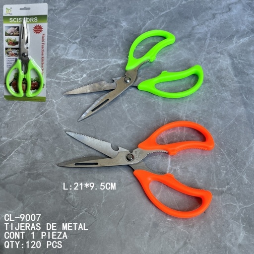[CL-9007 [120 PZS/CAJA]] [CL-9007]TIJERAS DE METAL