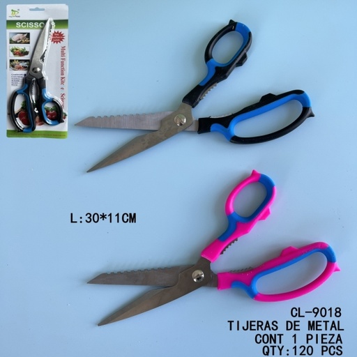 [CL-9018 [120 PZS/CAJA]] [CL-9018]TIJERAS DE METAL