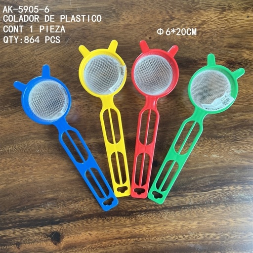 [AK-5905-6 [864 PZS/CAJA]] [AK-5905-6]COLADOR DE PLASTICO