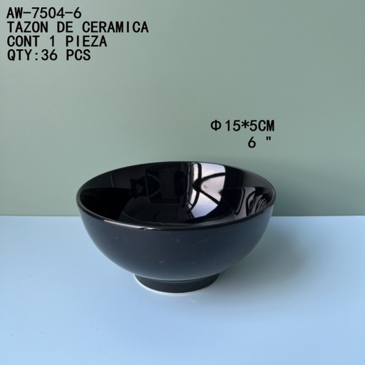 [AW-7504-6 [36 PZS/CAJA]] [AW-7504-6] TAZON DE CERAMICA