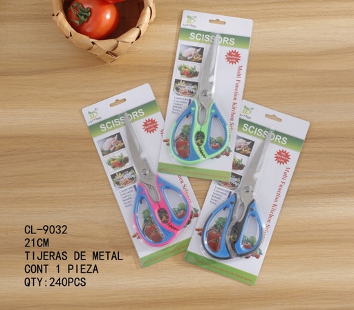 [CL-9032 [240 PZS/CAJA]] [CL-9032]TIJERAS DE METAL