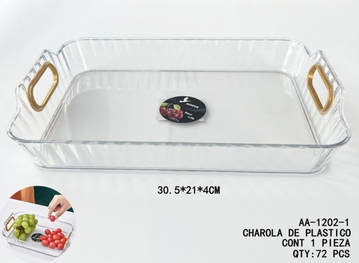 [AA-1202-1 [72 PZS/CAJA]] [AA-1202-1]CHAROLA DE PLASTICO