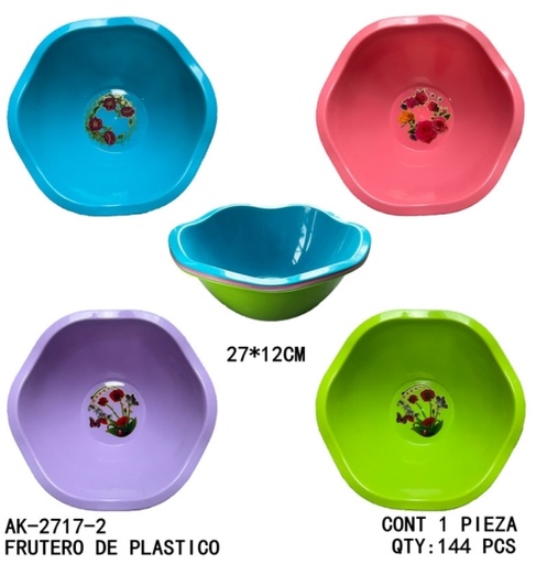 [AK-2717-2 [144 PZS/CAJA]] [AK-2717-2]FRUTERO DE PLASTICO
