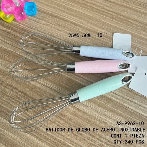 [AS-9962-10 [240 PZS/CAJA]] [AS-9962-10]BATIDOR DE GLOBO DE ACERO INOXIDABLE