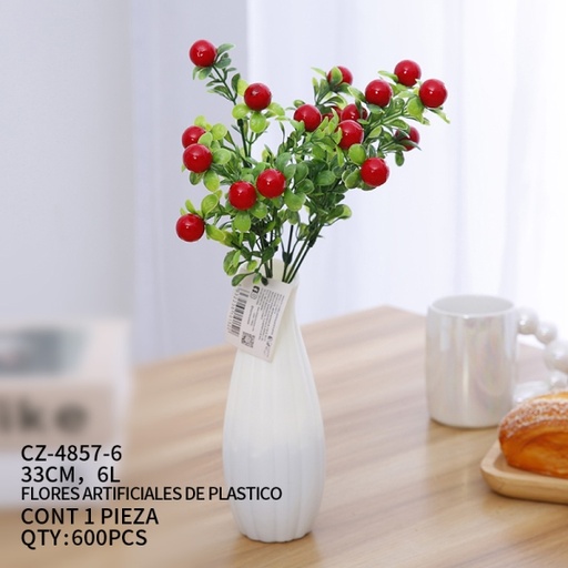 [CZ-4857-6 [600 PZS/CAJA]] [CZ-4857-6]FLORES ARTIFICIALES DE PLASTICO