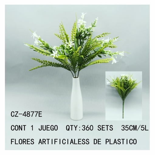 [CZ-4877E [360 PZS/CAJA]] [CZ-4877E]FLORES ARTIFICIALES DE PLASTICO