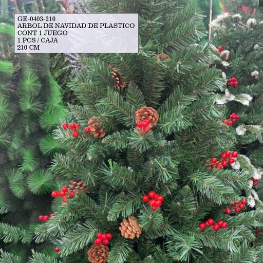 [GE-0403-210 [1 PZS/CAJA]] [GE-0403-210] ARBOL DE NAVIDAD DE PLASTICO