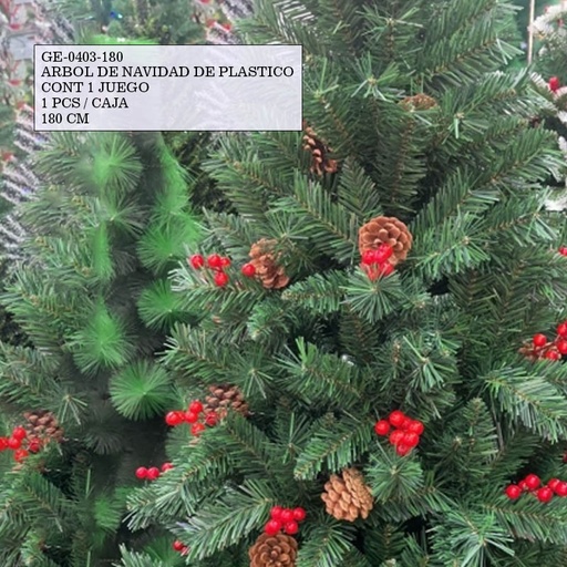 [GE-0403-180 [1 PZS/CAJA]] [GE-0403-180] ARBOL DE NAVIDAD DE PLASTICO