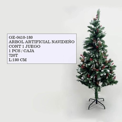 [GE-0410-180 [1 PZS/CAJA]] [GE-0410-180] ARBOL DE NAVIDAD DE PLASTICO