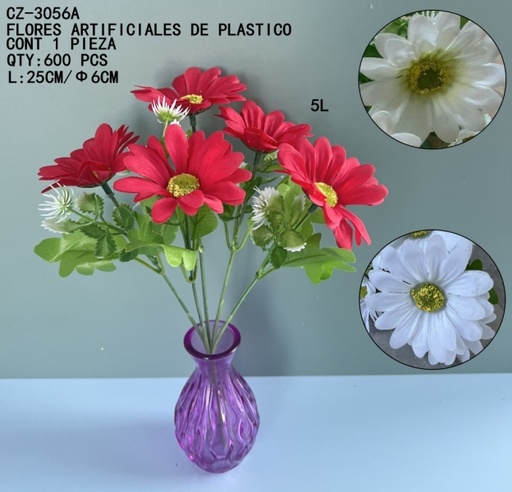 [CZ-3056A [600 PZS/CAJA]] [CZ-3056A]FLORES ARTIFICIALES DE PLASTICO