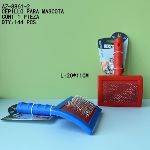 [AZ-8861-2 [144 PZS/CAJA]] [AZ-8861-2]CEPILLO PARA MASCOTA