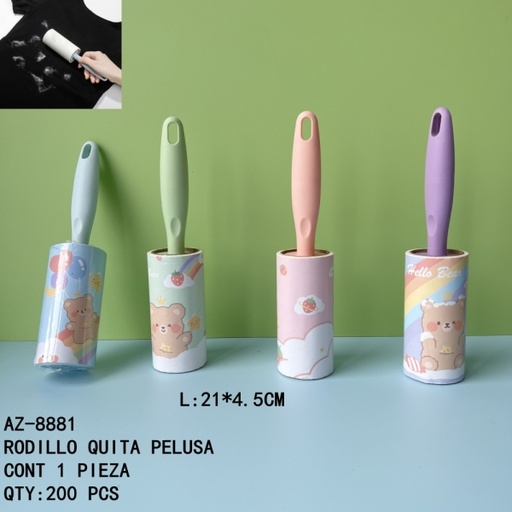 [AZ-8881 [200 PZS/CAJA]] [AZ-8881]RODILLO QUITA PELUSA