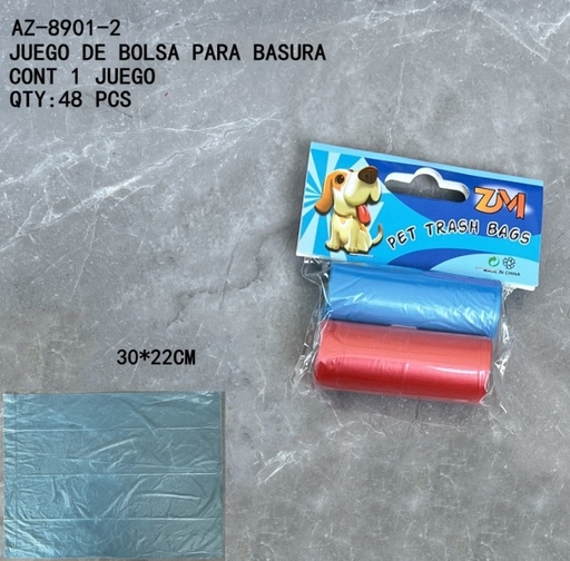 [AZ-8901-2 [480 PZS/CAJA]] [AZ-8901-2]JUEGO DE BOLSA PARA BASURA