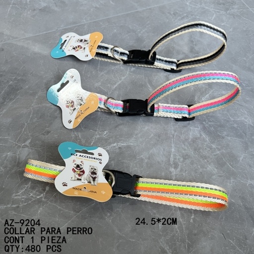 [AZ-9204 [480 PZS/CAJA]] [AZ-9204]COLLAR PARA PERRO