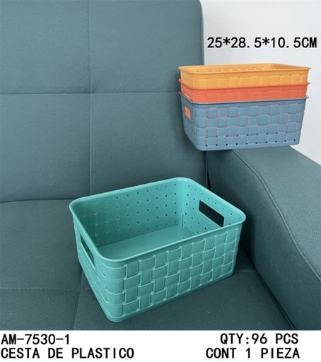 [AM-7530-1 [96 PZS/CAJA]] [AM-7530-1]CESTA DE PLASTICO