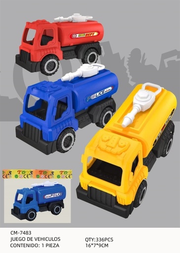 [CM-7483 [336 PZS/CAJA]] [CM-7483]JUEGO DE VEHICULOS