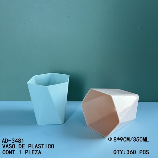 [AD-3481 [360 PZS/CAJA]] [AD-3481]VASO DE PLASTICO