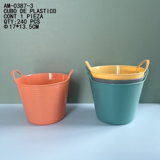 [AM-0387-3 [240 PZS/CAJA]] [AM-0387-3]CUBO DE PLASTICO