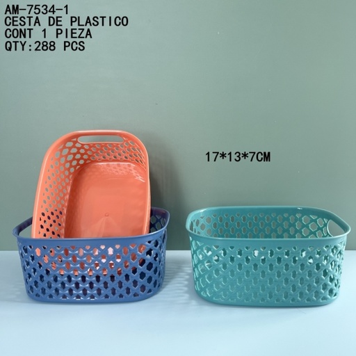 [AM-7534-1 [288 PZS/CAJA]] [AM-7534-1]CESTA DE PLASTICO