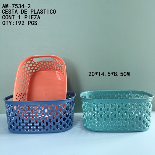 [AM-7534-2 [192 PZS/CAJA]] [AM-7534-2]CESTA DE PLASTICO