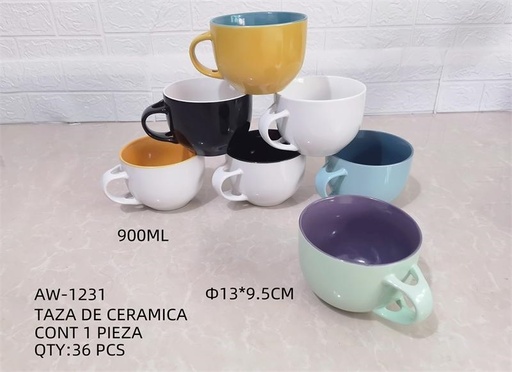 [AW-1231 [36 PZS/CAJA]] [AW-1231]TAZA DE CERAMICA