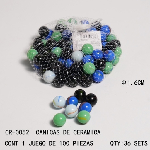 [CR-0052 [36 PZS/CAJA]] [CR-0052]CANICAS DE VIDRIO