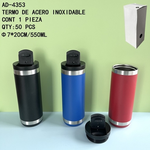 [AD-4353 [50 PZS/CAJA]] [AD-4353]TERMO DE ACERO INOXIDABLE