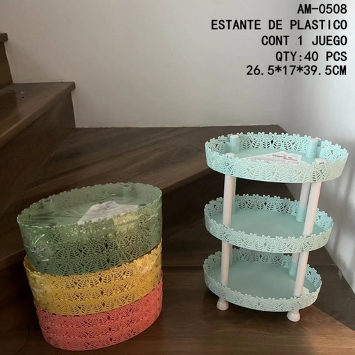 [AM-0508 [40 PZS/CAJA]] [AM-0508]ESTANTE DE PLASTICO