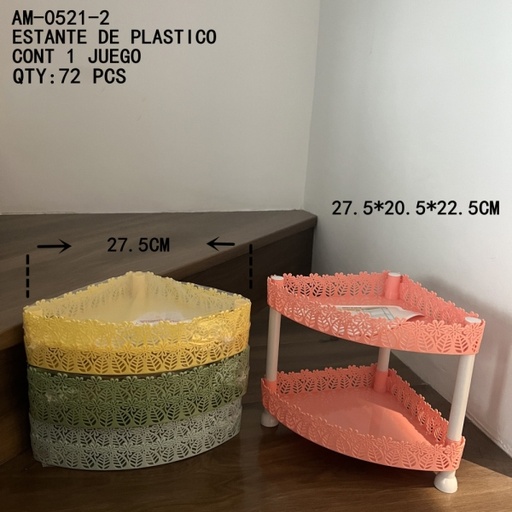 [AM-0521-2 [72 PZS/CAJA]] [AM-0521-2]ESTANTE DE PLASTICO