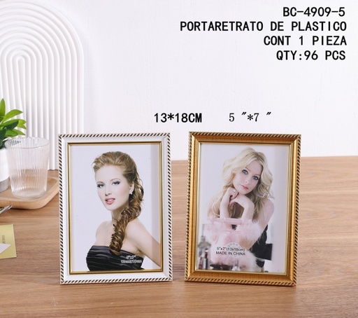 [BC-4909-5 [96 PZS/CAJA]] [BC-4909-5]PORTARETRATO DE PLASTICO
