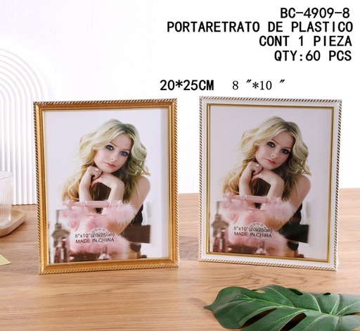 [BC-4909-8 [60 PZS/CAJA]] [BC-4909-8]PORTARETRATO DE PLASTICO