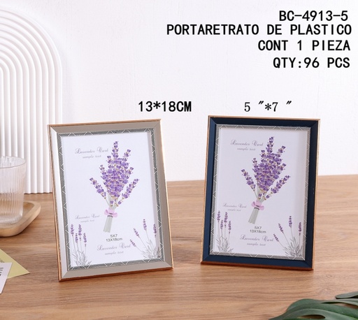 [BC-4913-5 [96 PZS/CAJA]] [BC-4913-5]PORTARETRATO DE PLASTICO