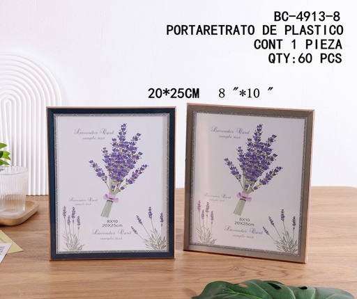 [BC-4913-8 [60 PZS/CAJA]] [BC-4913-8]PORTARETRATO DE PLASTICO