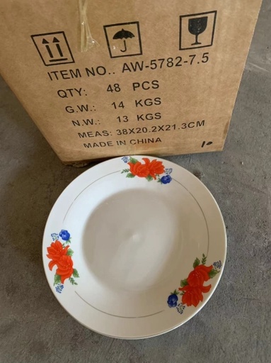 [AW-5782-7.5 [24 PZS/CAJA]] [AW-5782-7.5]PLATO DE CERAMICA