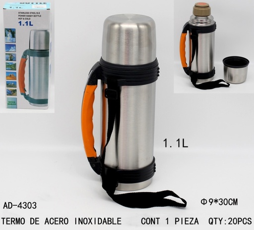 [AD-4303 [20 PZS/CAJA]] [AD-4303]TERMO DE ACERO INOXIDABLE