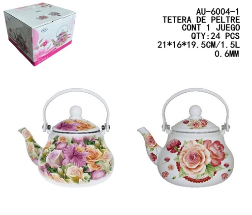 [AU-6004-1 [24 PZS/CAJA]] [AU-6004-1]TETERA DE PELTRE