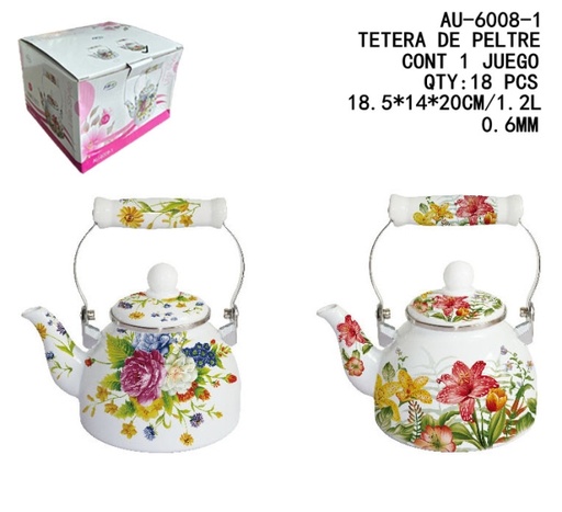 [AU-6008-1 [18 PZS/CAJA]] [AU-6008-1]TETERA DE PELTRE