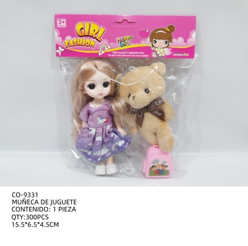 [CO-9331 [300 PZS/CAJA]] [CO-9331]MUÑECA DE JUGUETE